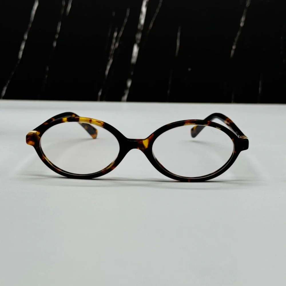 NEW MIU MIU SMU 04ZF VAU08N HAVANA CLEAR MU04ZSF OVAL MU04ZSF WOMEN EYEGLASSES